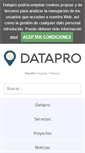 Mobile Screenshot of datapro.es