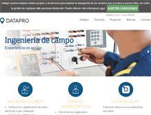 Tablet Screenshot of datapro.es